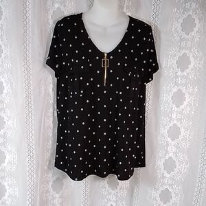 Flower & Feather Women's Top Blouse Size L